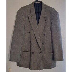 J. Riggings Sport Coat Blazer Jacket Mens 42R  brown Black inner